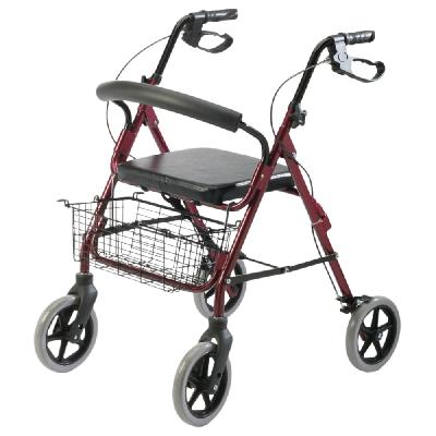 ANDADOR PLEGABLE CON ASIENTO Y FRENO